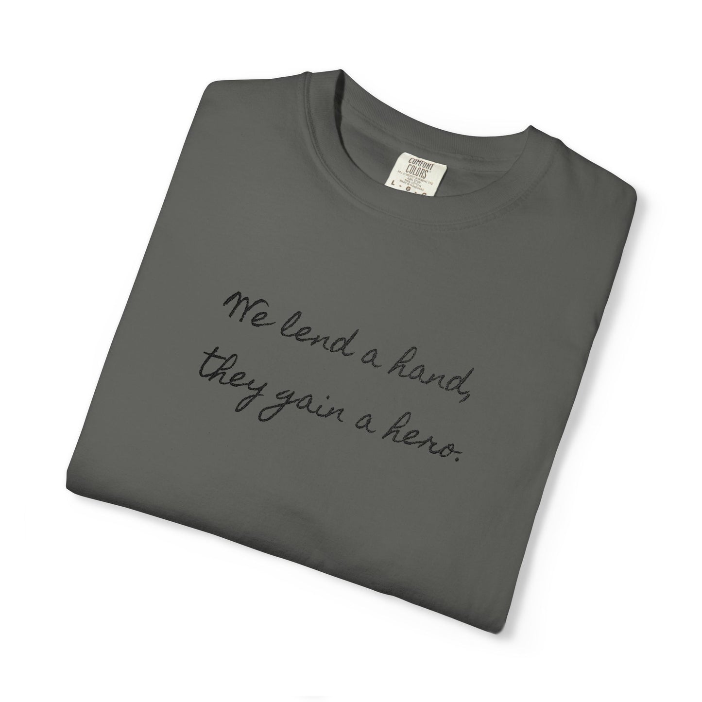 Unisex Comfort Colors T-Shirt (Black Embroidery)