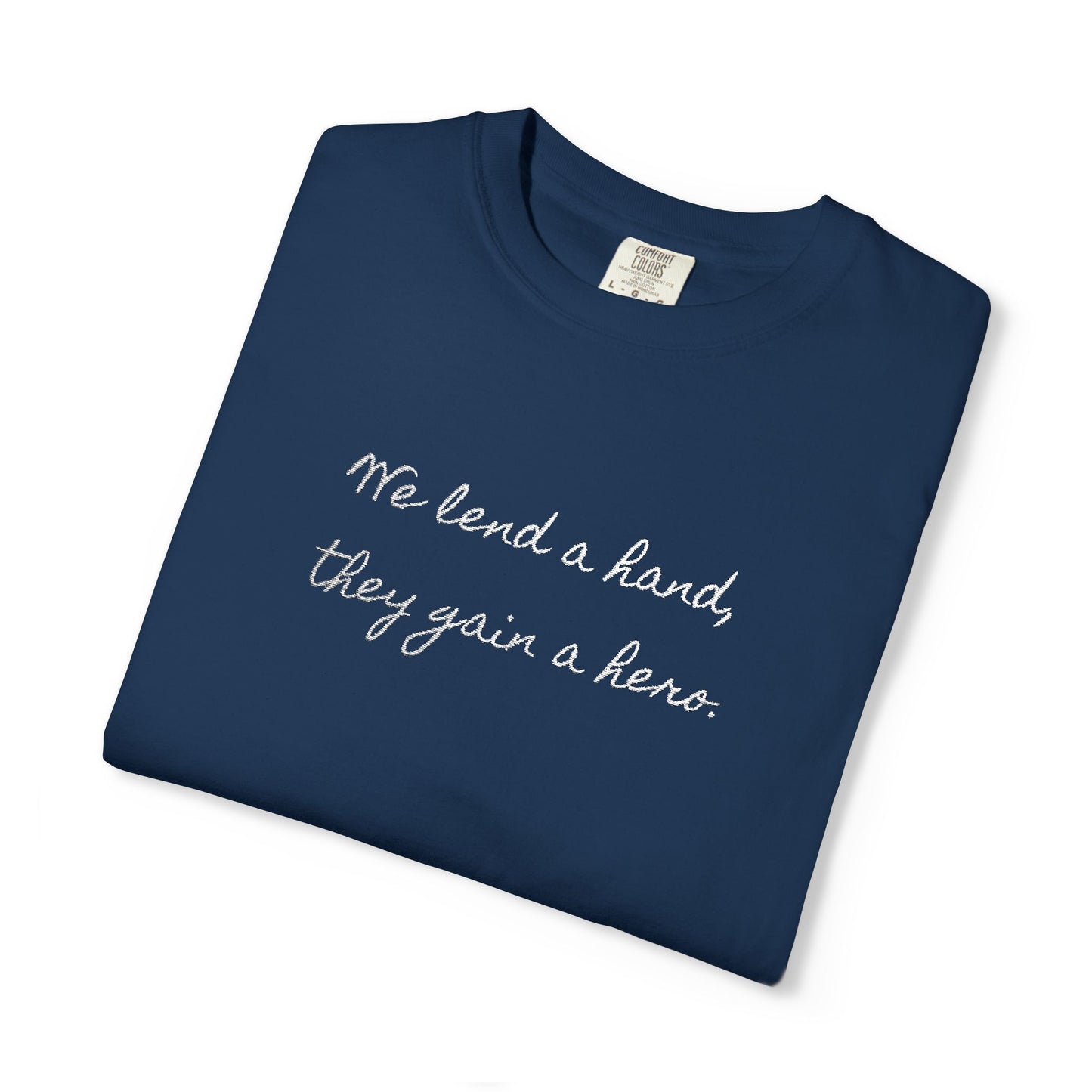 Unisex Comfort Colors T-shirt (White Embroidery)