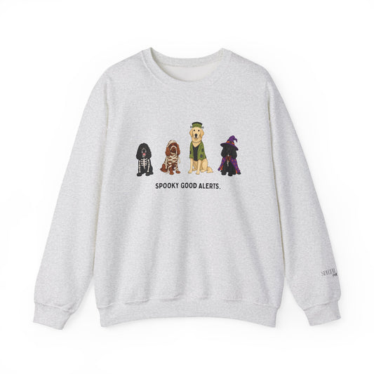 Unisex "Spooky Good Alerts" Crewneck Sweatshirt