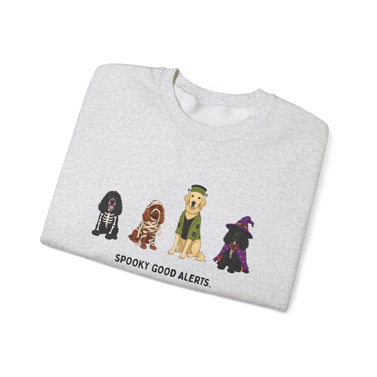 Unisex "Spooky Good Alerts" Crewneck Sweatshirt