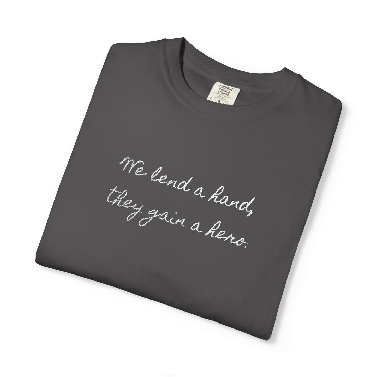 Unisex Comfort Colors T-shirt (White Embroidery)