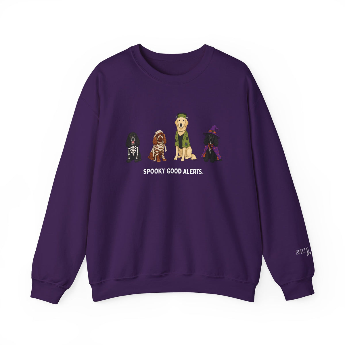 Unisex "Spooky Good Alerts" Crewneck Sweatshirt