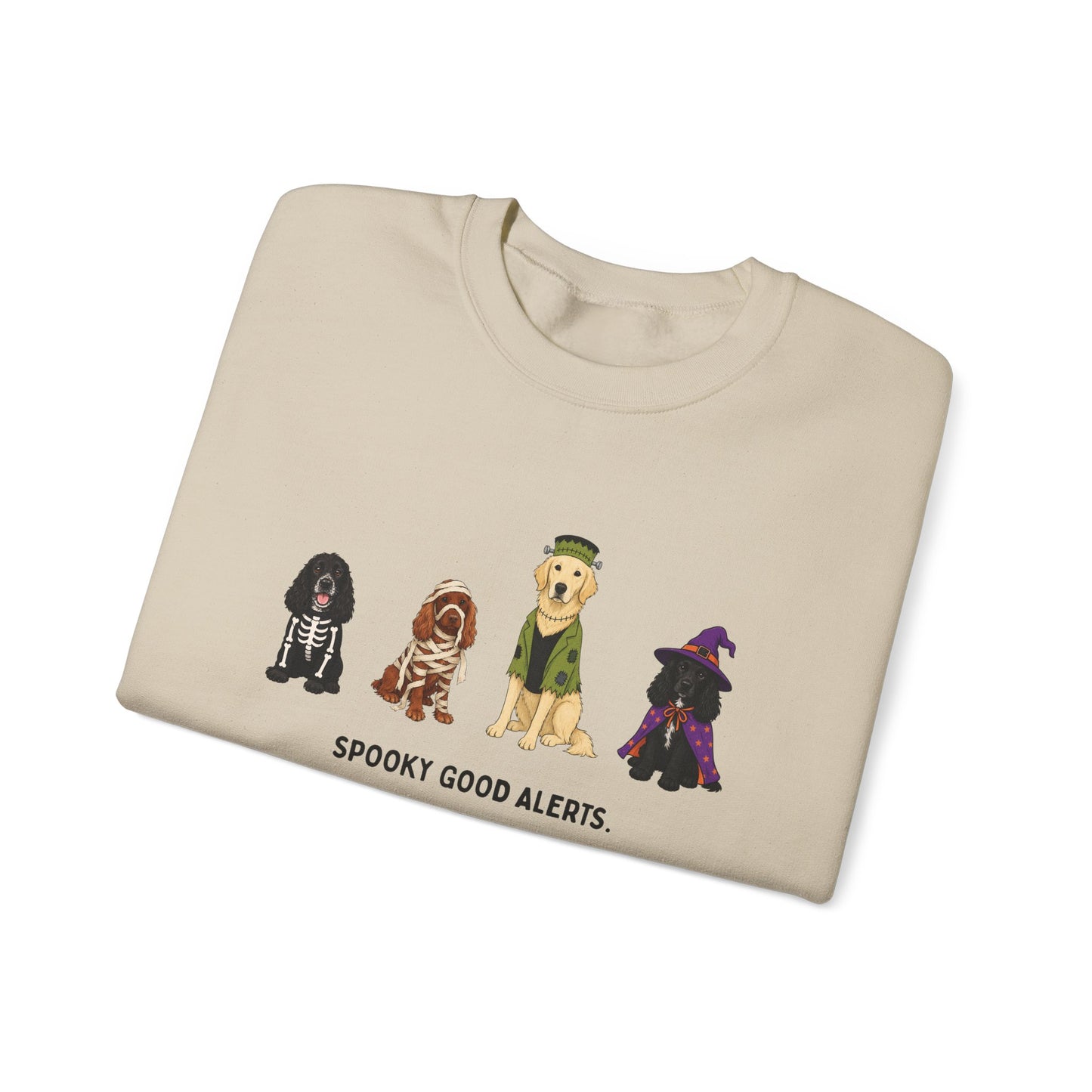 Unisex "Spooky Good Alerts" Crewneck Sweatshirt