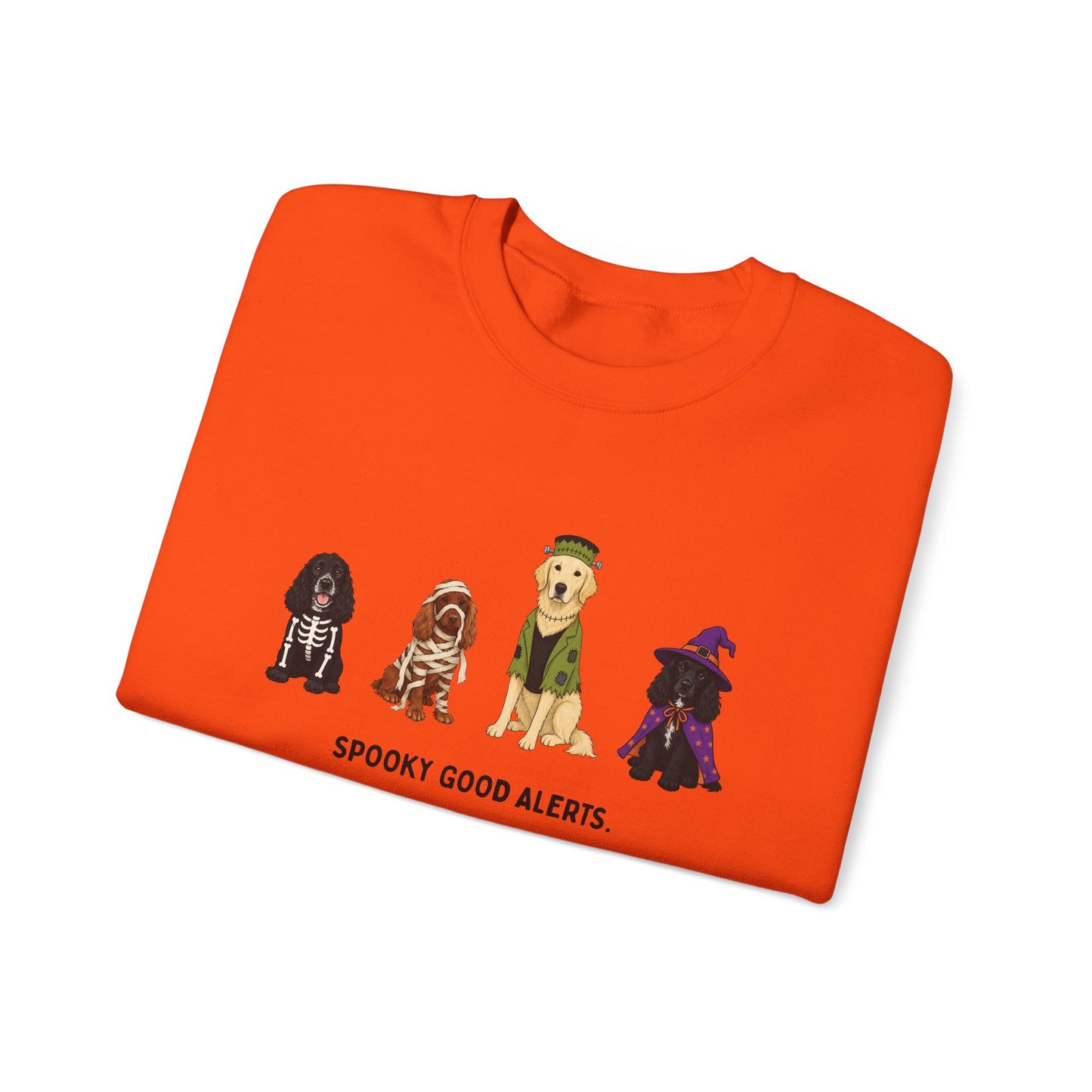 Unisex "Spooky Good Alerts" Crewneck Sweatshirt