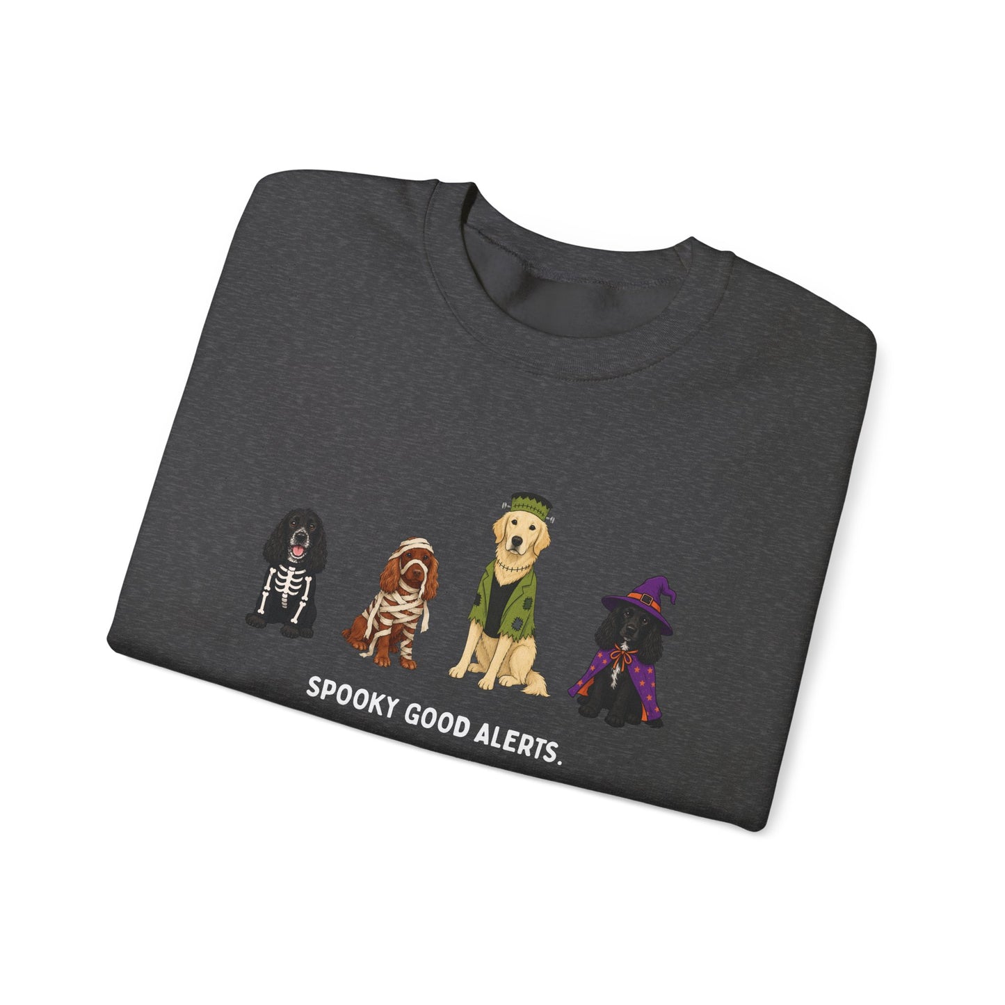 Unisex "Spooky Good Alerts" Crewneck Sweatshirt