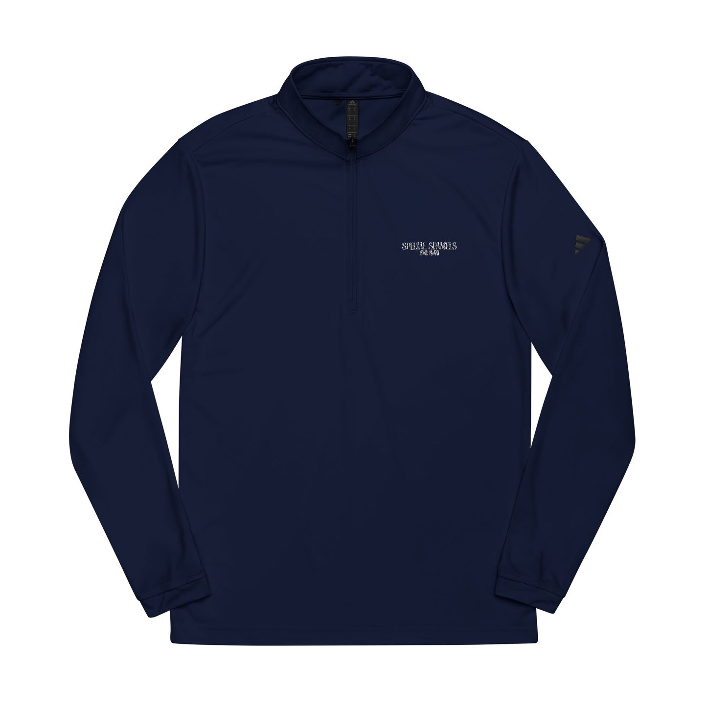 Adidas® Quarter-Zip Pullover (White Embroidery)
