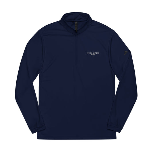Adidas® Quarter-Zip Pullover (White Embroidery)