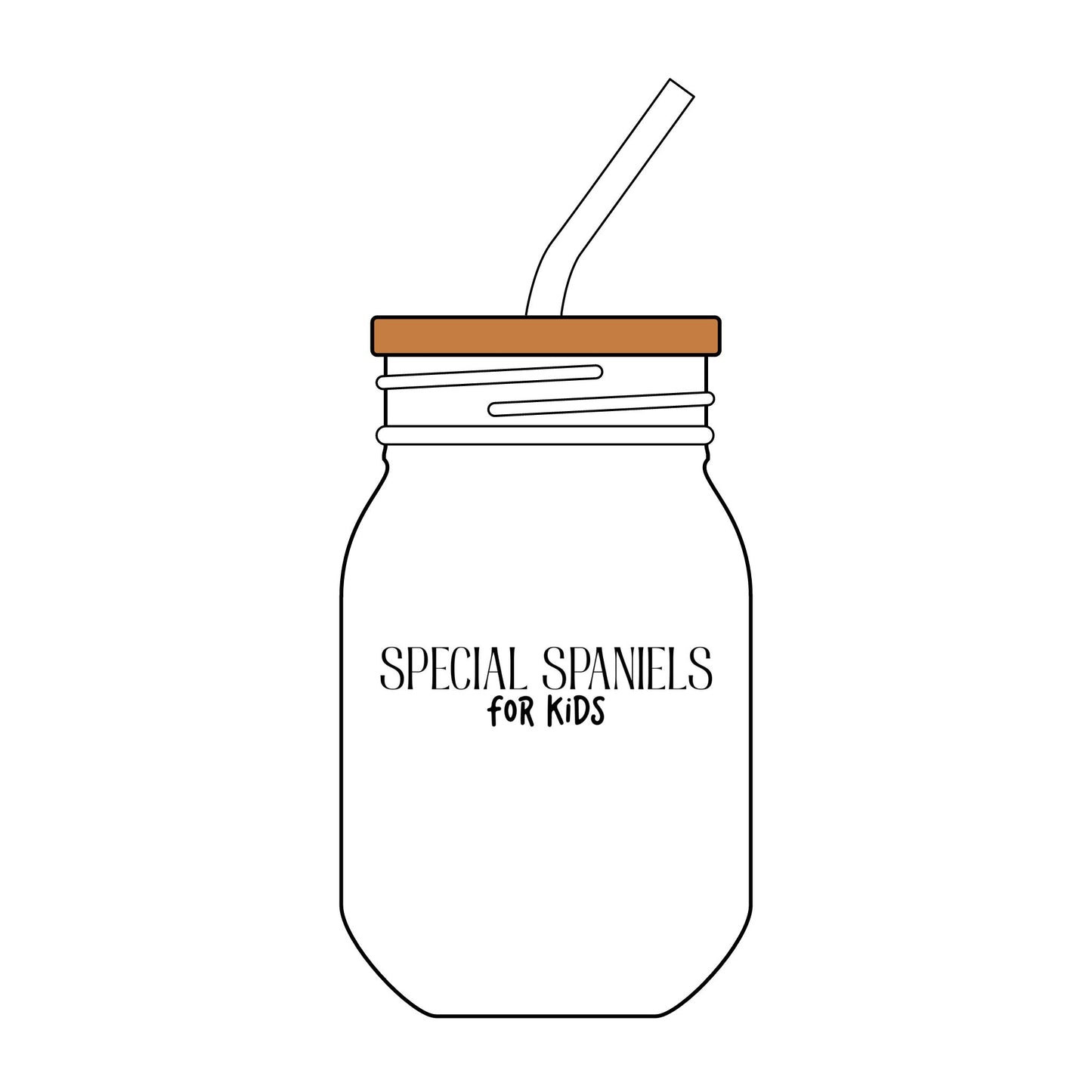 Sipper Glass with Straw, 16oz (Engraving)