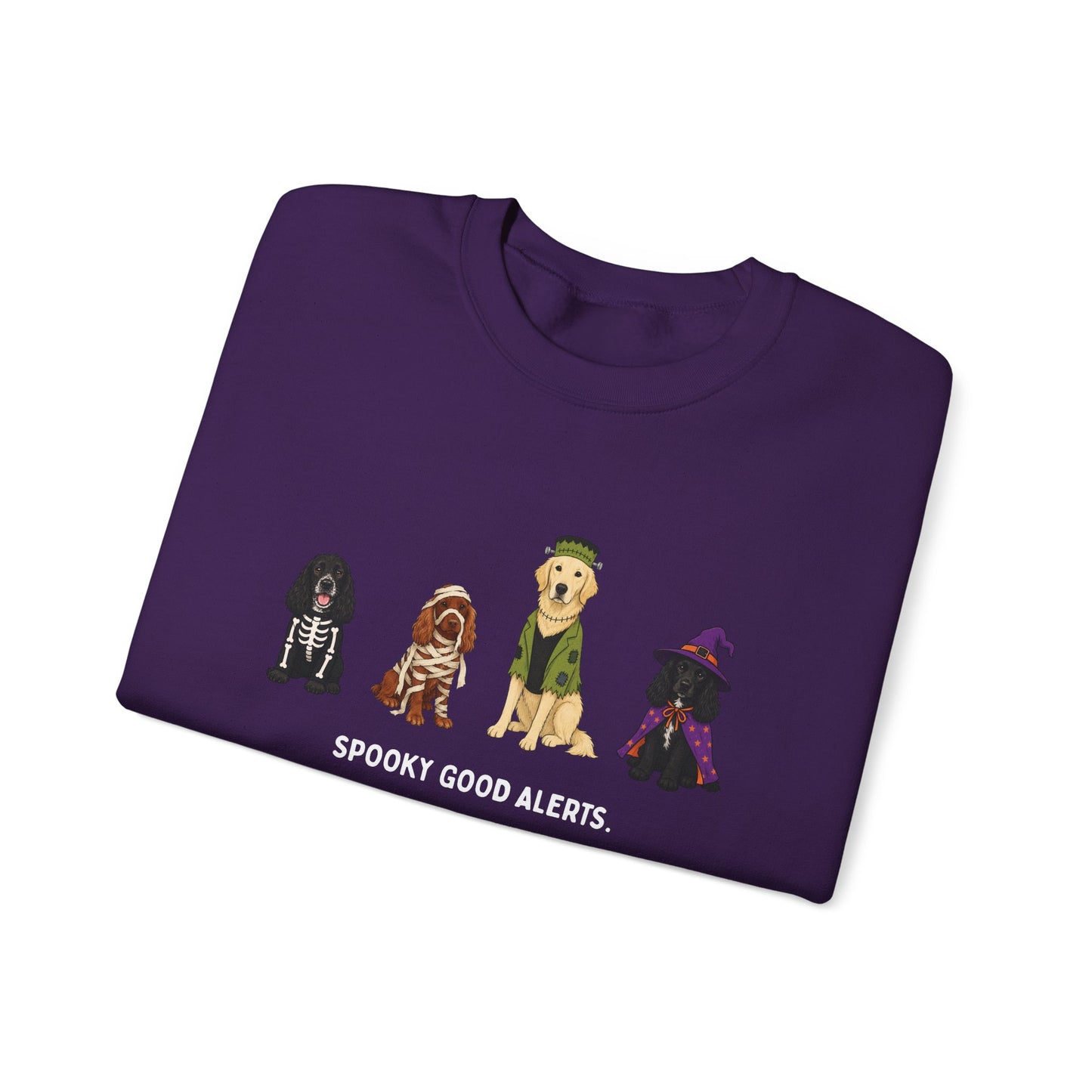 Unisex "Spooky Good Alerts" Crewneck Sweatshirt