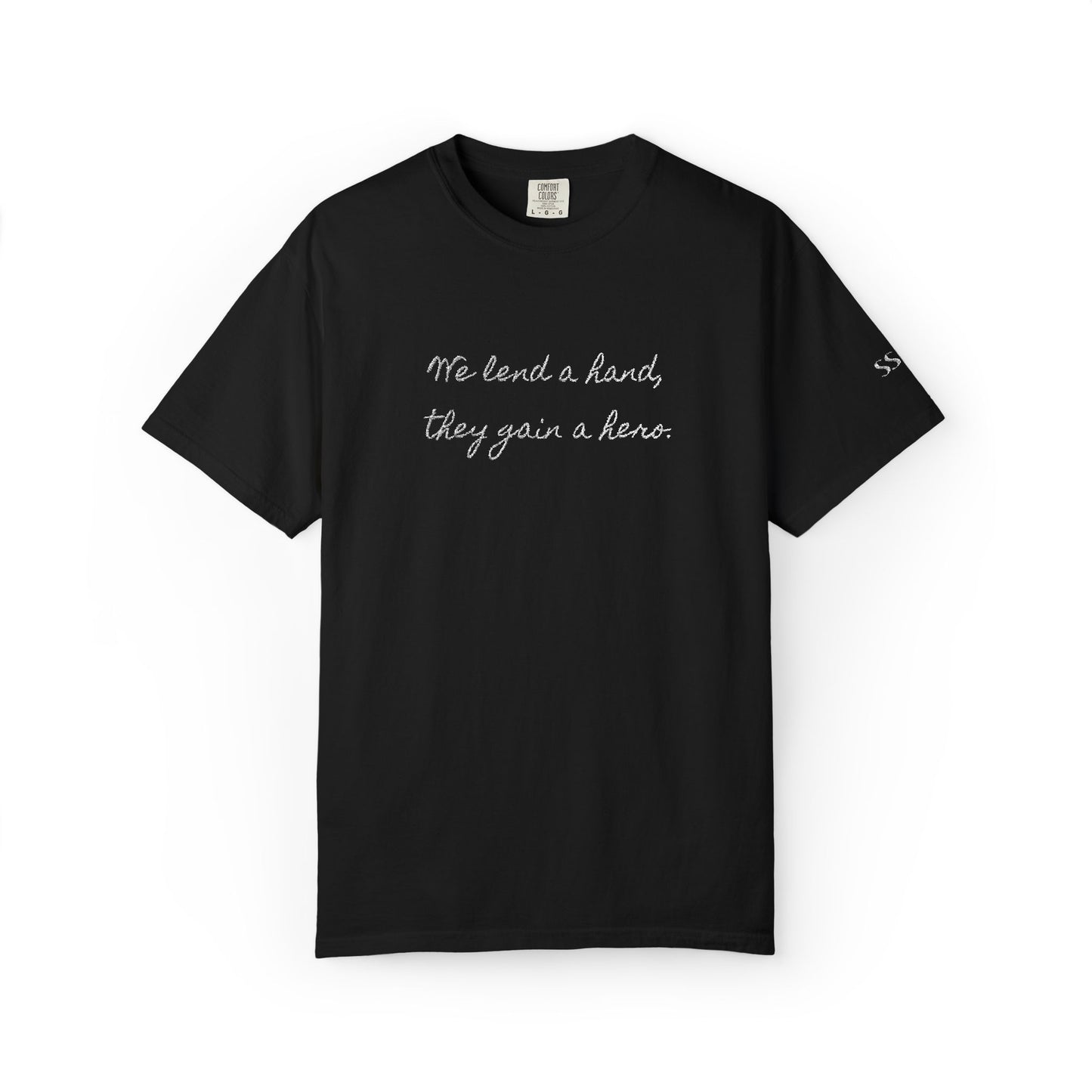 Unisex Comfort Colors T-shirt (White Embroidery)