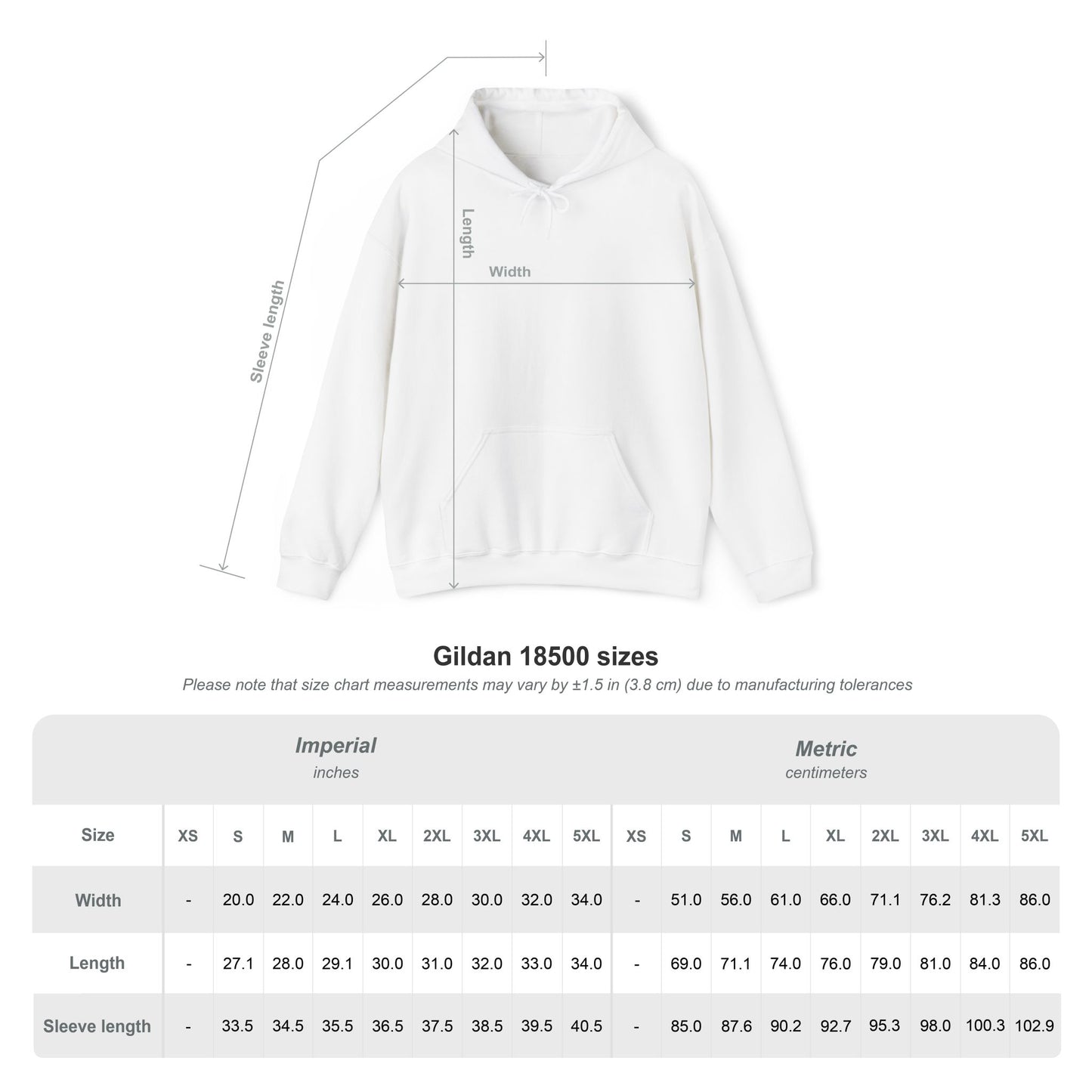 Hooded Sweatshirt (White Embroidery)