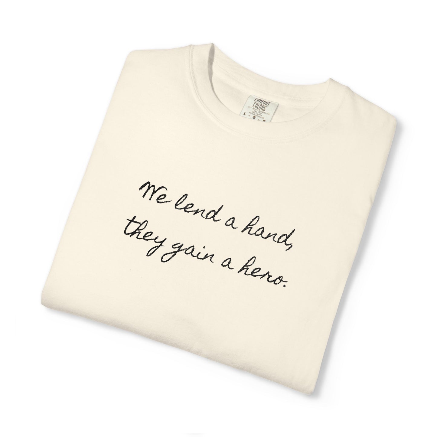 Unisex Comfort Colors T-Shirt (Black Embroidery)