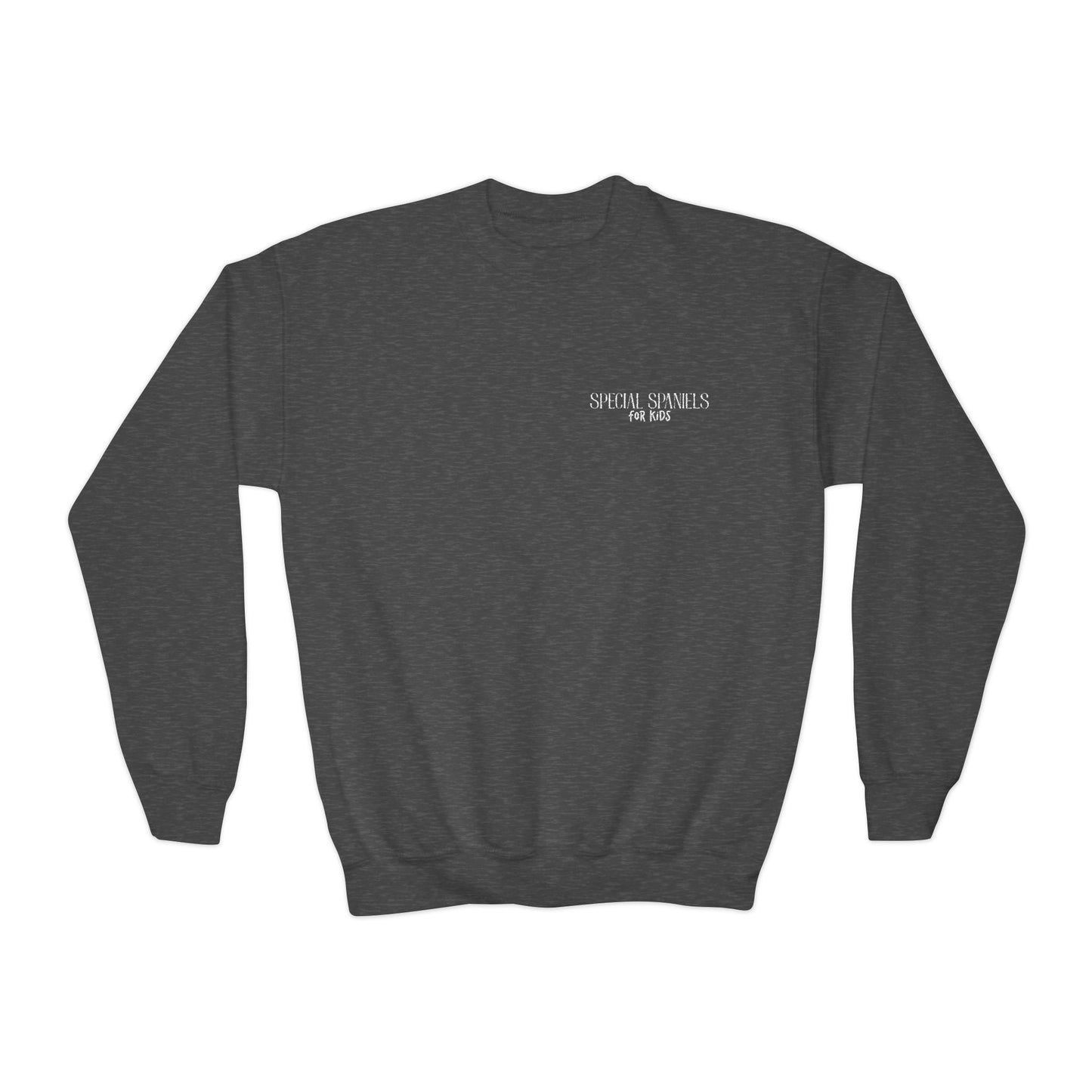 Youth Crewneck Sweatshirt (White Embroidery)