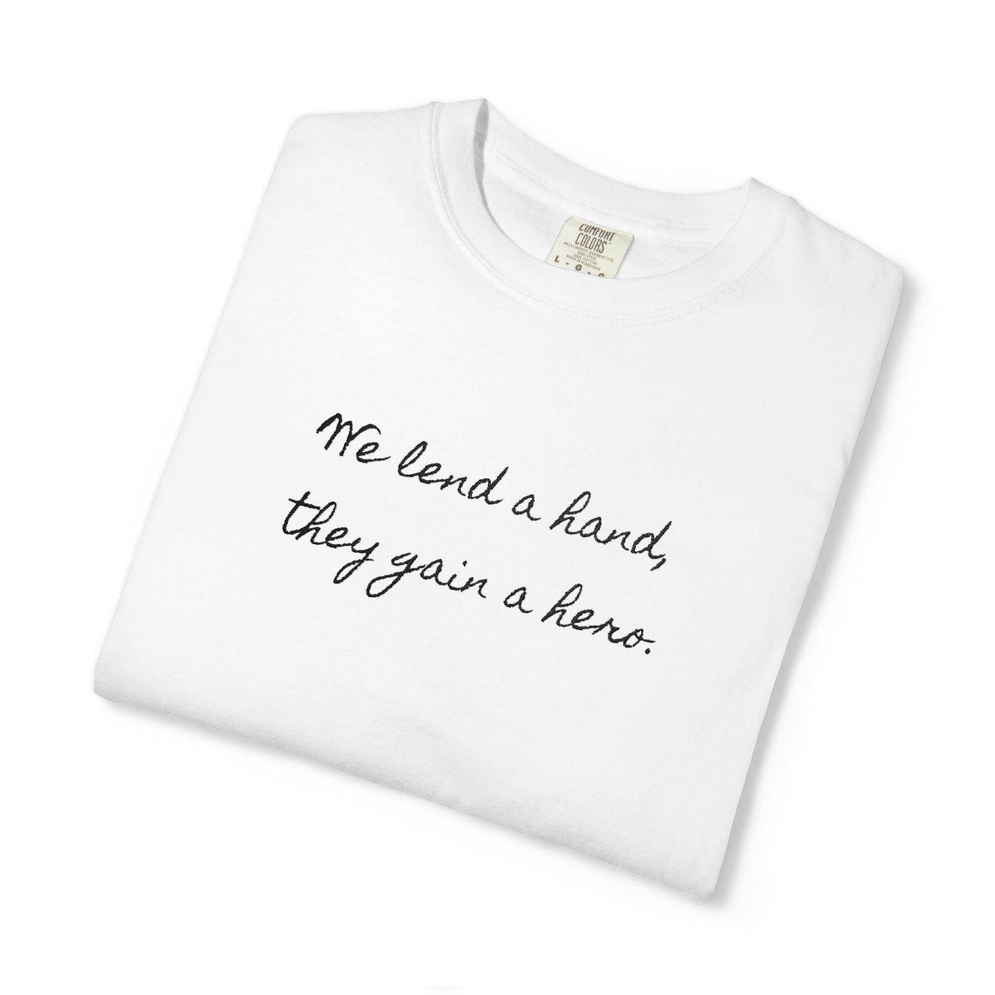 Unisex Comfort Colors T-Shirt (Black Embroidery)