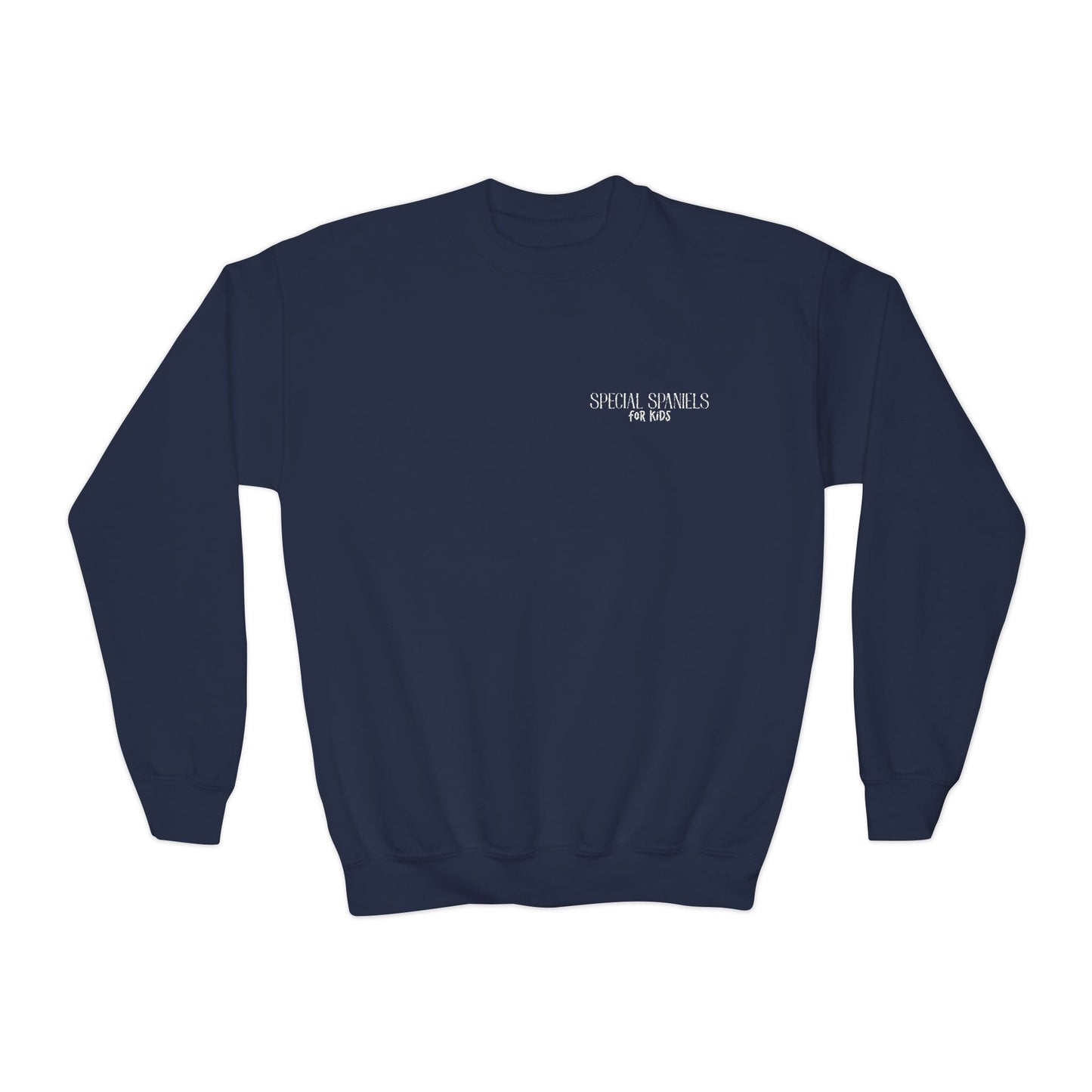 Youth Crewneck Sweatshirt (White Embroidery)