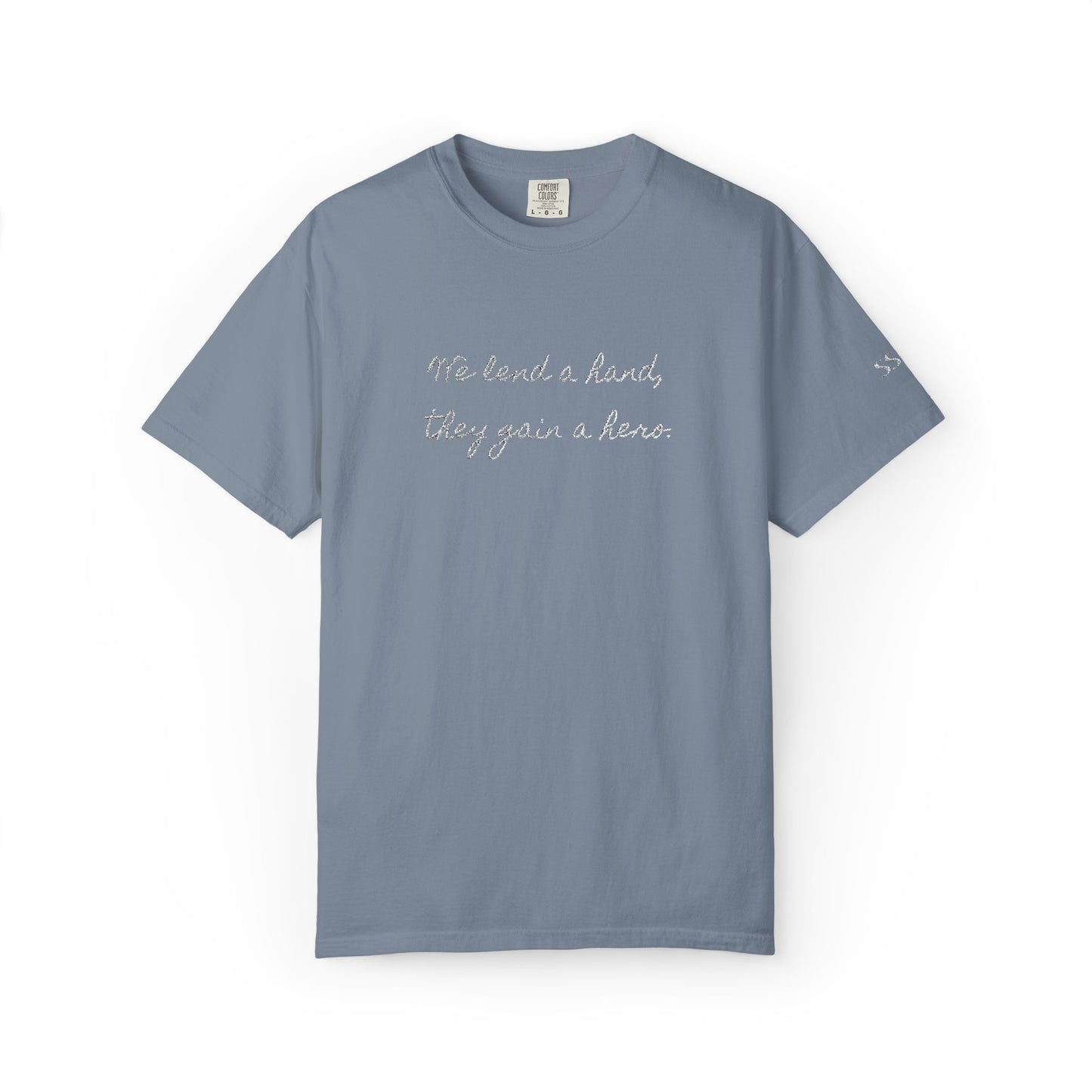Unisex Comfort Colors T-shirt (White Embroidery)