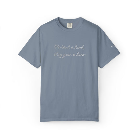 Unisex Comfort Colors T-shirt (White Embroidery)