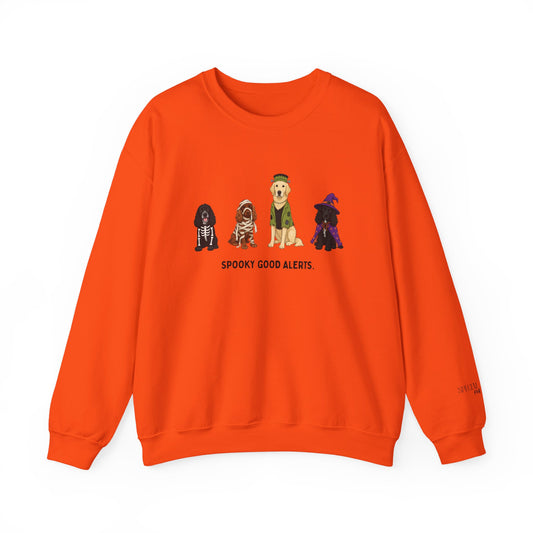 Unisex "Spooky Good Alerts" Crewneck Sweatshirt