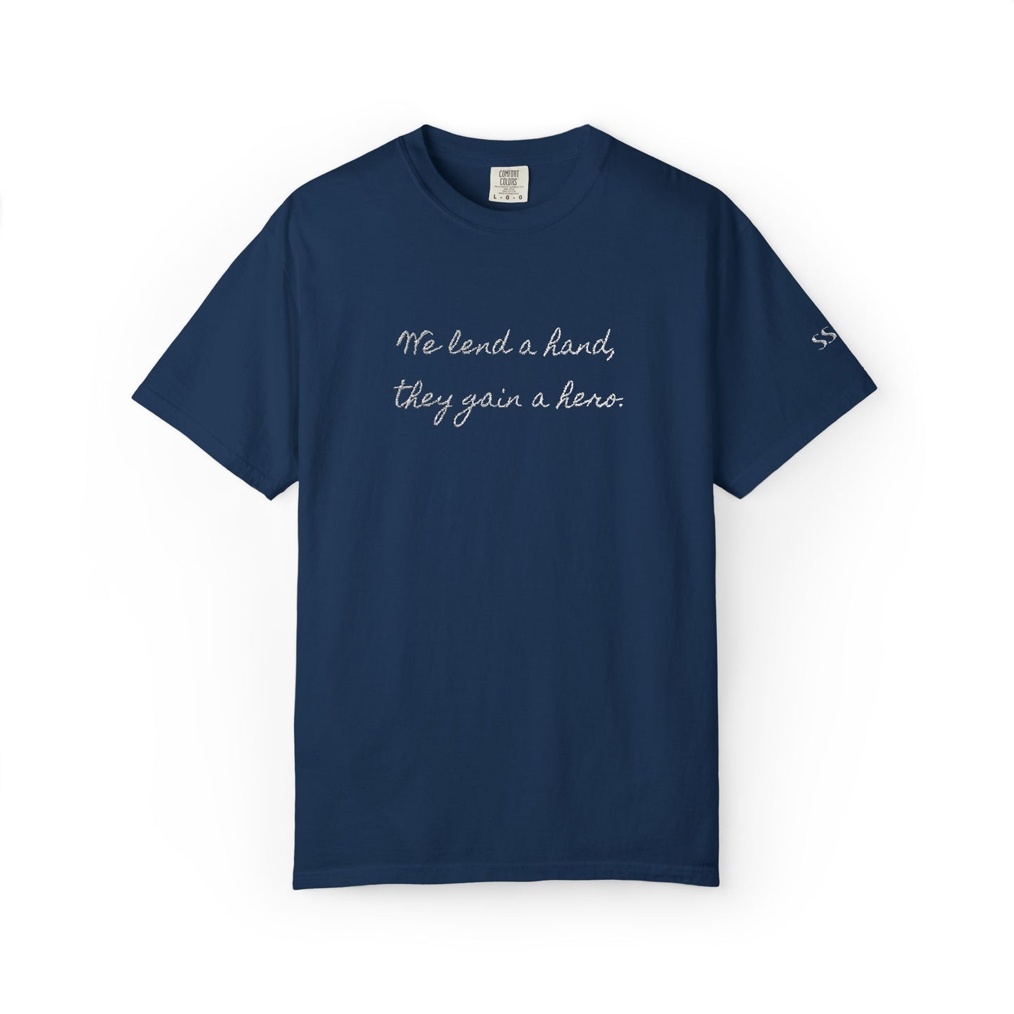 Unisex Comfort Colors T-shirt (White Embroidery)